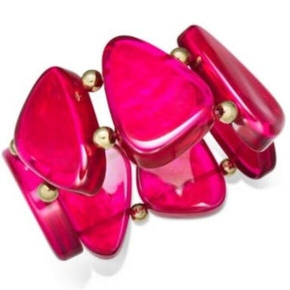 Style and Co Bead and Resin Stretch Bracelet, Various Colors - Picture 4 of 4